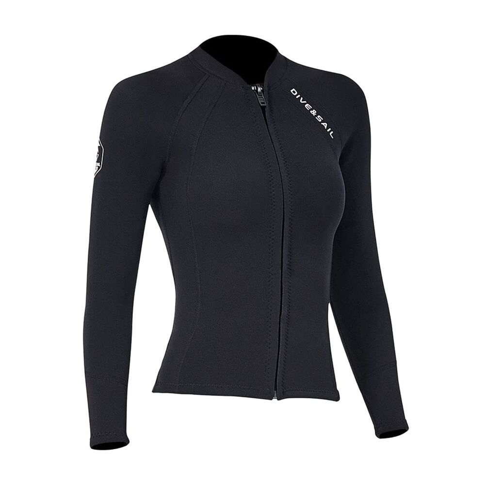 Wetsuit Top 2MM Neoprene Wetsuit Jacket Long Sleeve (2mm Women, XL)